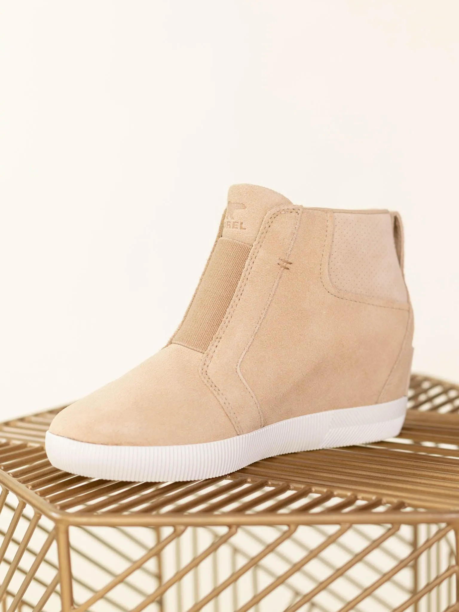 Sorel Out N About Pull On Wedge - Canoe/Sea Salt