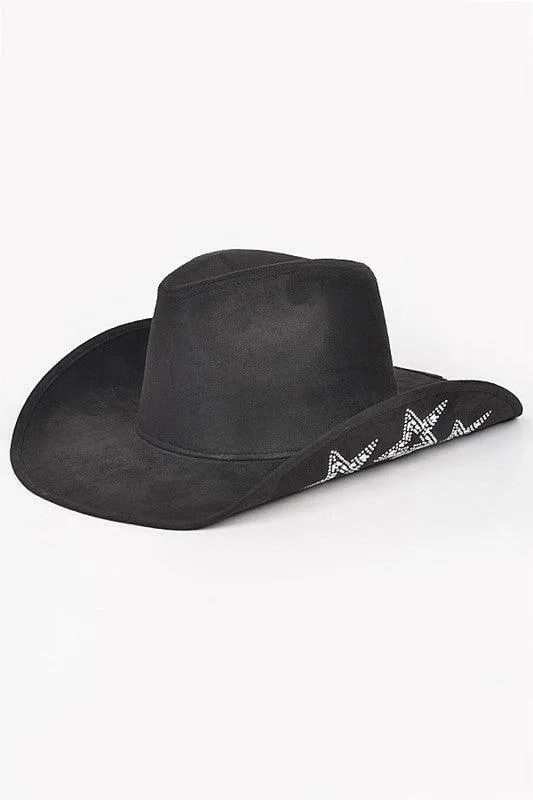 Studded Star Iconic Sueded Cowboy Hat
