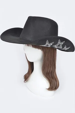 Studded Star Iconic Sueded Cowboy Hat