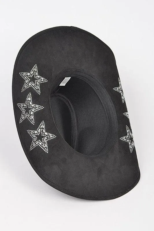 Studded Star Iconic Sueded Cowboy Hat