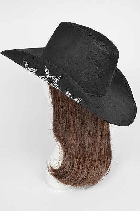 Studded Star Iconic Sueded Cowboy Hat