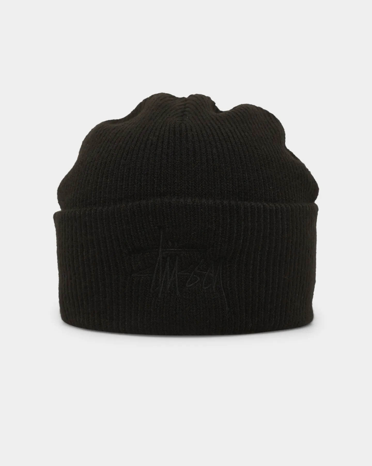 Stussy Tonal Graffiti Tall Beanie Black