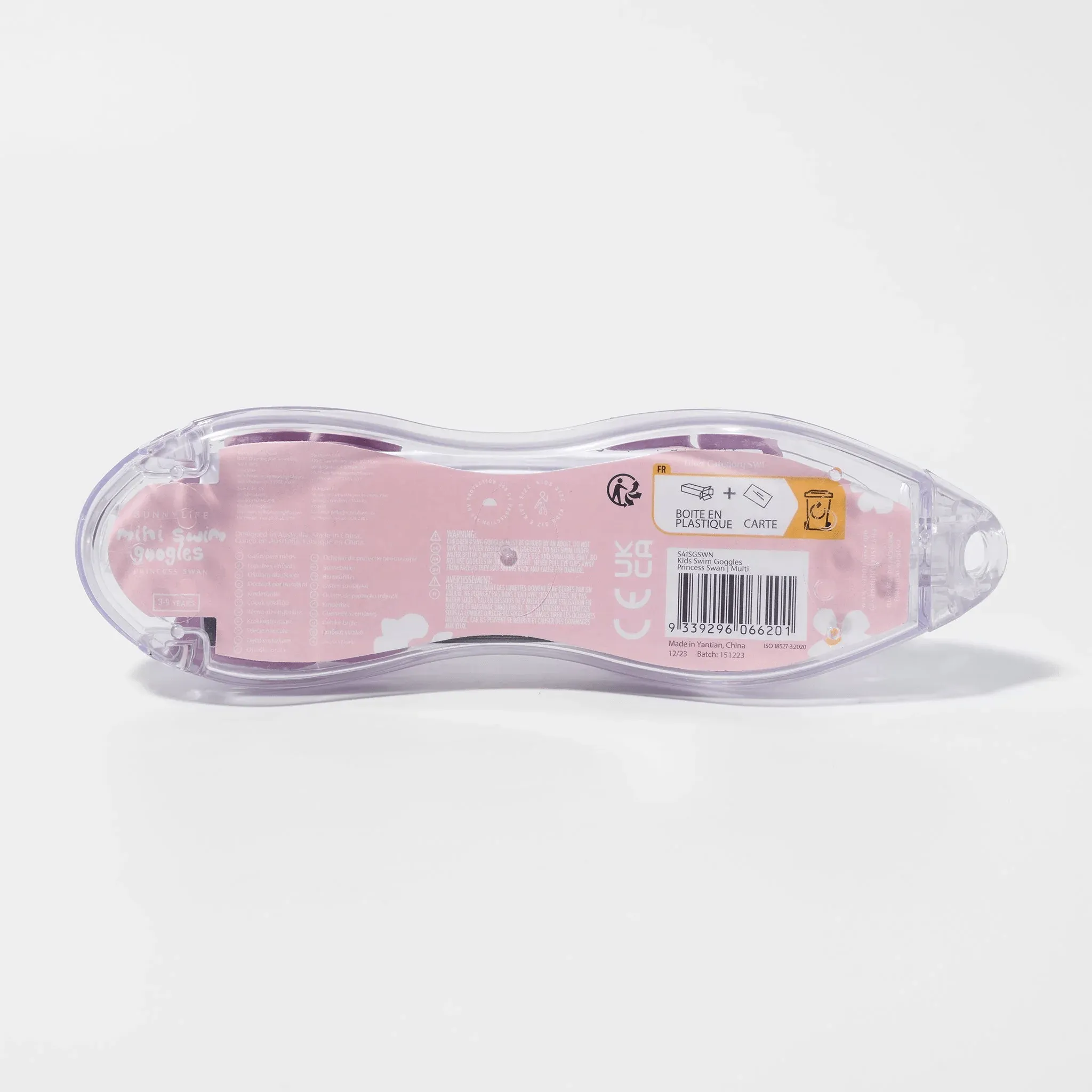 SUNNYLiFE Kids Swim Goggles Princess Swan Multi
