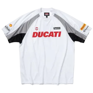 Supreme x Ducati Soccer Jersey 'White'