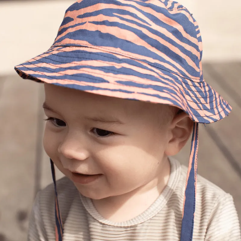 Swim Essentials Sun Hat - Blue Orange Zebra