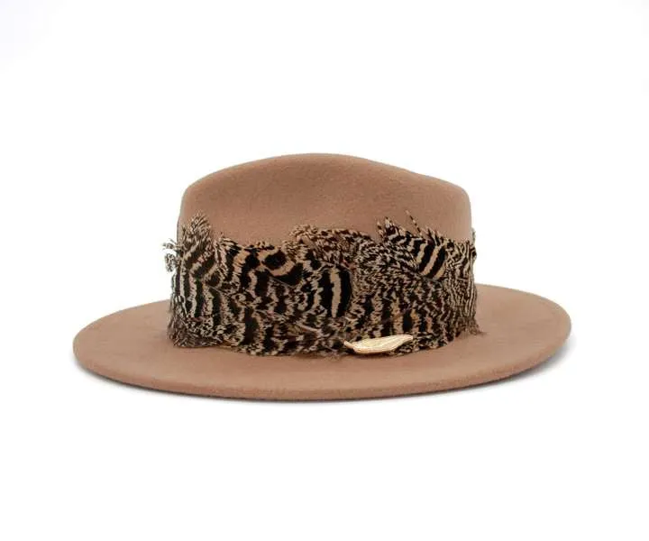 The Isabella in Camel (Peacock Wrap)