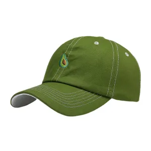 Unisex Fruit Avocado Green Pattern Baseball Cap
