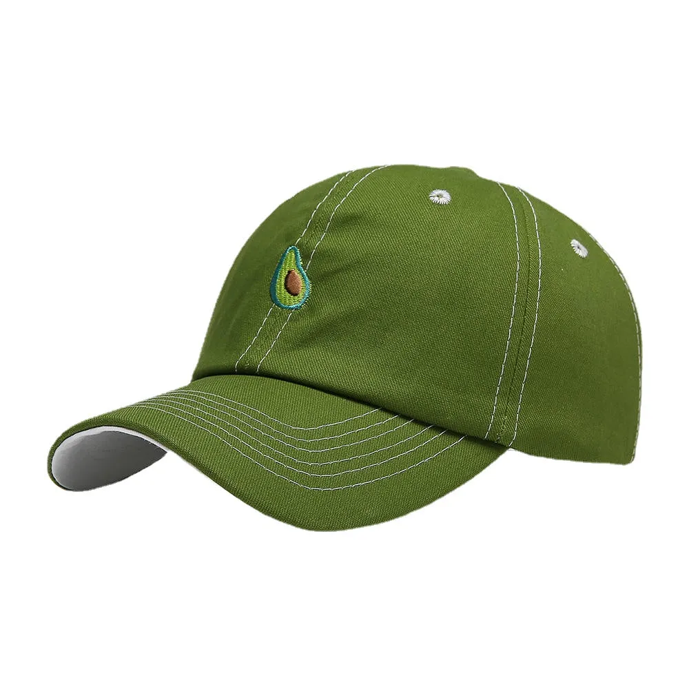 Unisex Fruit Avocado Green Pattern Baseball Cap