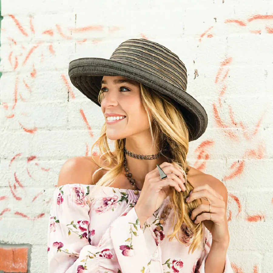 Wallaroo Hats Breton Womens Sun Hat BRE- Chocolate