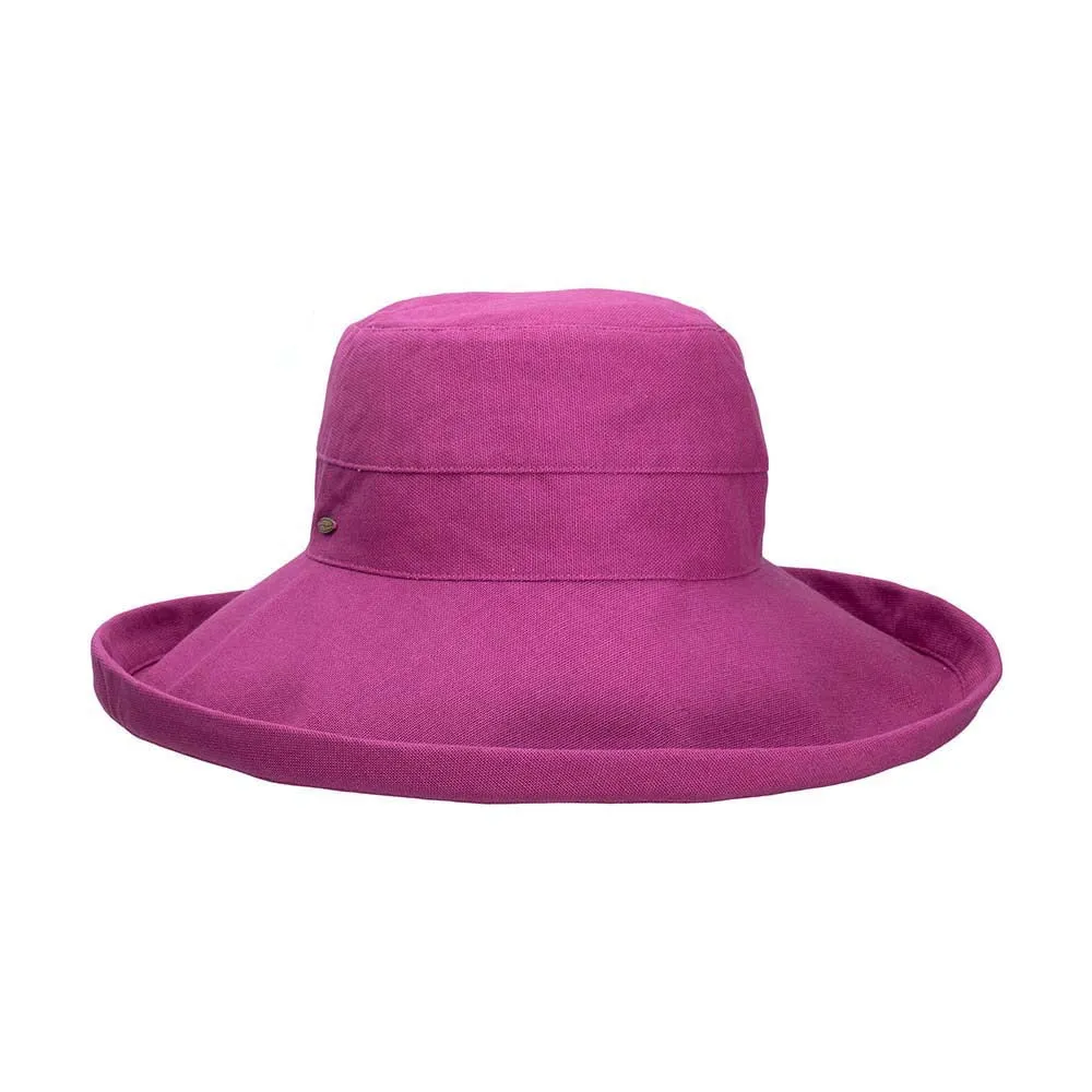 WIDE-BRIM COTTON SUN HAT