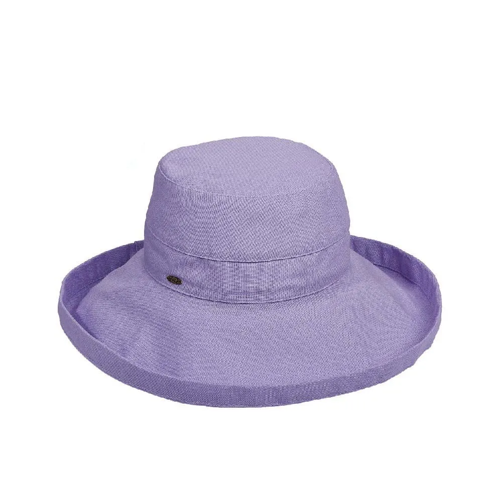 WIDE-BRIM COTTON SUN HAT