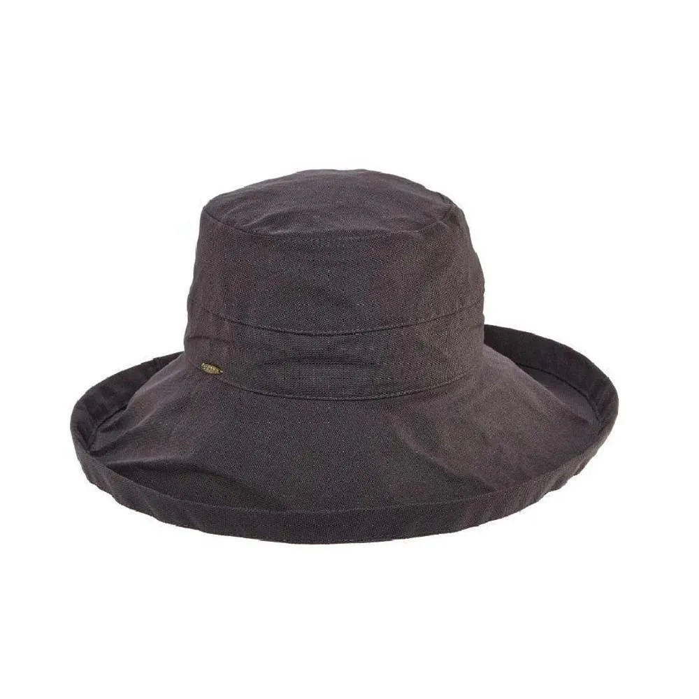 WIDE-BRIM COTTON SUN HAT