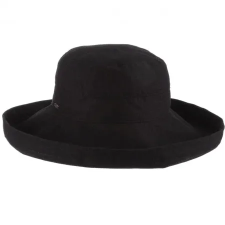 WIDE-BRIM COTTON SUN HAT