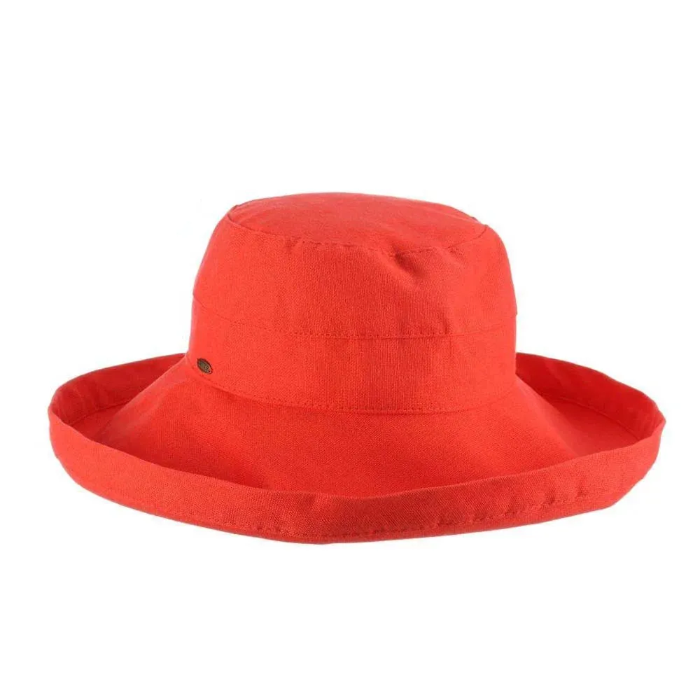 WIDE-BRIM COTTON SUN HAT