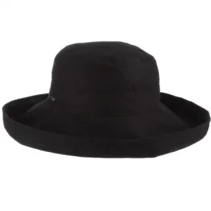 WIDE-BRIM COTTON SUN HAT