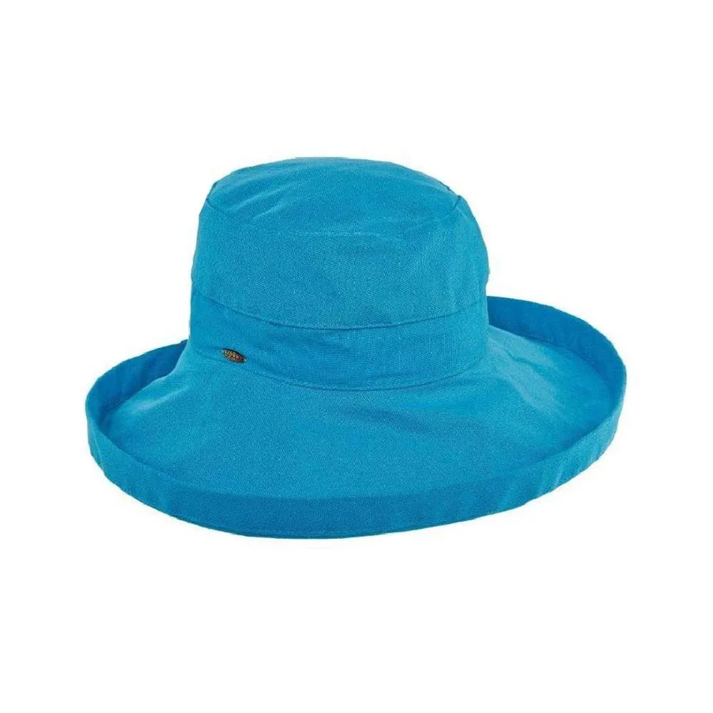 WIDE-BRIM COTTON SUN HAT