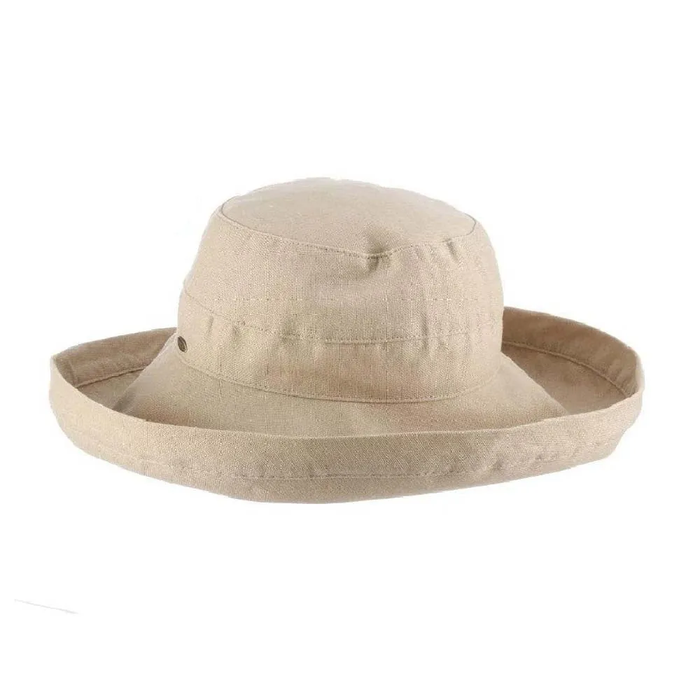 WIDE-BRIM COTTON SUN HAT