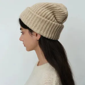 Winter Warm Wool Blend Solid Candy Color Knitted Hat Women