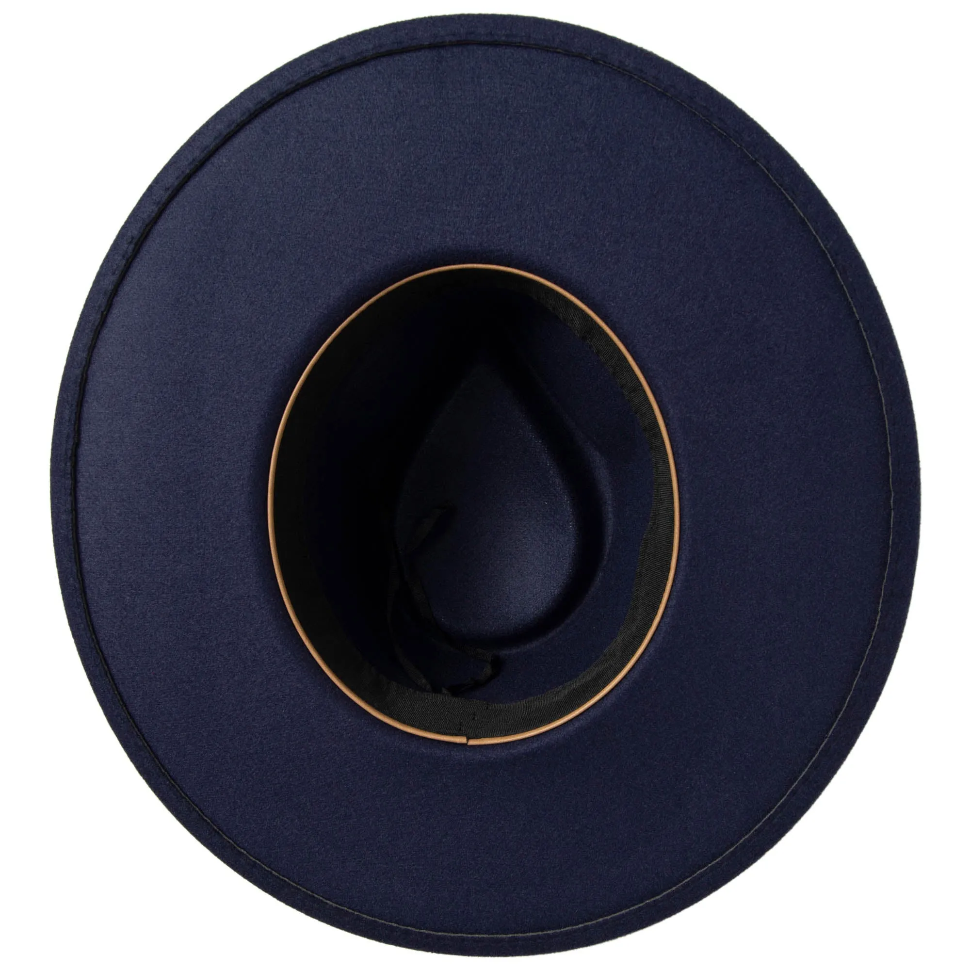 Women's Fedora with Chevron Gold Chain Trim