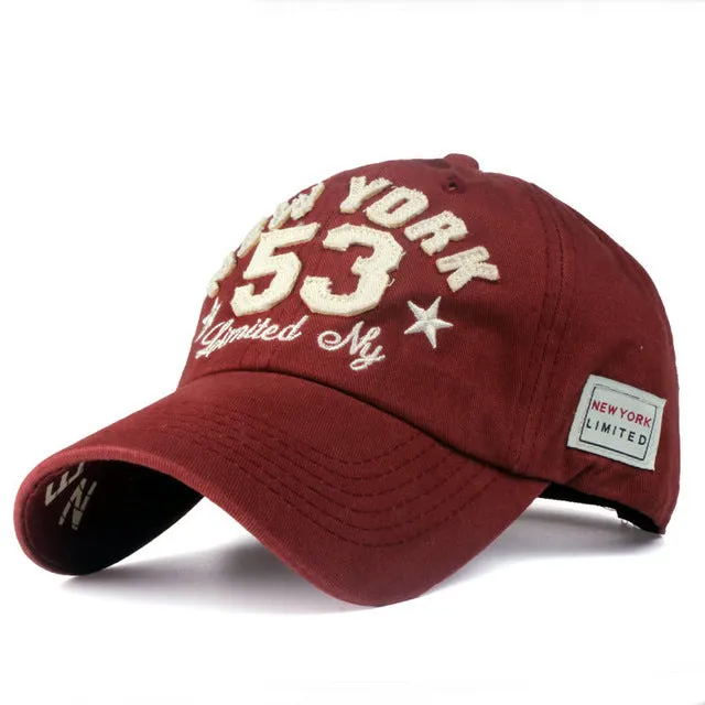 [YARBUU] 2016 New Cotton Letter Brand Baseball Cap Men and Women Snapback Do Old Motorcycle Hat 8 Colors hip hop jeans caps