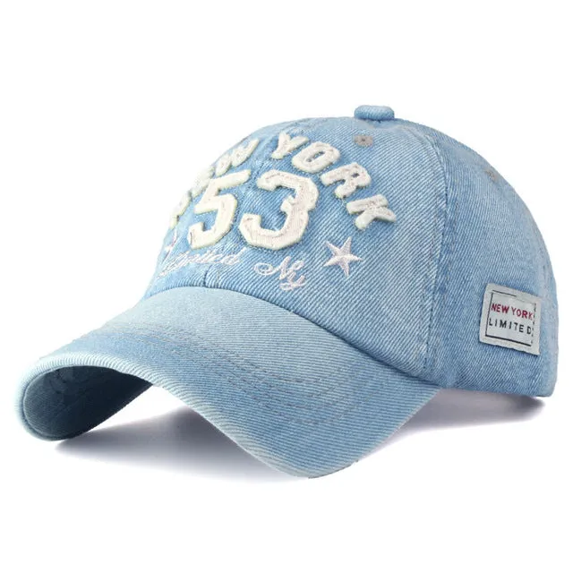 [YARBUU] 2016 New Cotton Letter Brand Baseball Cap Men and Women Snapback Do Old Motorcycle Hat 8 Colors hip hop jeans caps